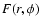 $F(r,\phi)$