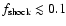 $f_{\rm shock}\lesssim
0.1$