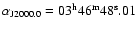 ${\rm\alpha _{J2000.0}=03^h46^m48^s.01}$