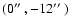 $(0\hbox{$^{\prime\prime}$ },-12\hbox{$^{\prime\prime}$ })$