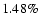 $1.48 \%$