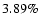 $3.89 \%$