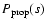 $P_{\rm prop} (s)$