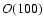 ${\it O}(100)$