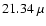 $21.34~\mu$