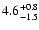 $\rm 4.6^{+0.8}_{-1.5}$