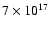 $7\times10^{17}$