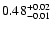 $\rm0.48^{+0.02}_{-0.01}$
