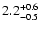 $\rm 2.2^{+0.6}_{-0.5}$
