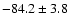$-84.2\pm3.8$