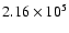 $2.16\times 10^{5}$