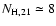 $N_{\rm H,21} \simeq8$