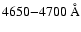 $4650{-}4700~\AA$