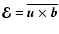 $\vec{\cal E}= \overline{{\vec{u}}\times {\vec{b}}}$