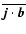 $\overline{{\vec{j}}\cdot{\vec{b}}}$