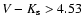 $V-K_{\rm s}>4.53$