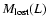 $M_{\rm lost}(L)$