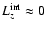 $L_{z}^{\rm int}\approx 0$
