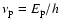 $\nu_{\rm p}=E_{\rm p}/h$