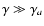 $\gamma \gg \gamma_a$