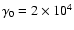 $\gamma _0=2\times 10^4$
