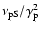$\nu_{\rm pS}/\gamma_{\rm p}^2$