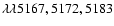 $\lambda\lambda 5167, 5172, 5183$