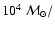 $10^{4}~{\cal{M}}_{\odot}/$