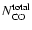$N_{{\rm CO}}^{{\rm total}}$