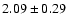 $2.09 \pm 0.29$