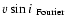 $v \sin i~_{\rm Fourier}$