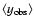 $\langle
y_{\rm obs} \rangle$