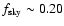 $f_{\rm sky}\sim 0.20$