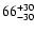 $\rm 66^{+30}_{-30}$