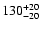 $\rm 130^{+20}_{-20}$