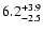 $\rm 6.2^{+3.9}_{-2.5}$