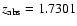 ${z_{\rm abs}} = 1.7301$