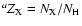 $^aZ_{\rm X} = N_{\rm X}/N_{\rm H}$