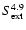 $S^{4.9}_{\rm ext}$