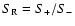 $S_{\rm R}= S_{+}/ S_{-}$