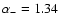 $\alpha_-=1.34$