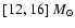 $[12,16]~M_\odot$