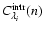 $C_{\lambda_i}^{\rm intr}(n)$