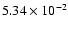 $5.34 \times 10^{-2}$