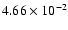 $4.66 \times 10^{-2}$