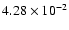 $4.28 \times 10^{-2}$