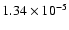 $1.34 \times 10^{-5}$