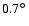 $0.7\hbox {$^\circ $ }$