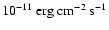 $10^{-11}~{\rm erg}~{\rm cm}^{-2}~{\rm s^{-1}}$