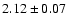$2.12 \pm 0.07$